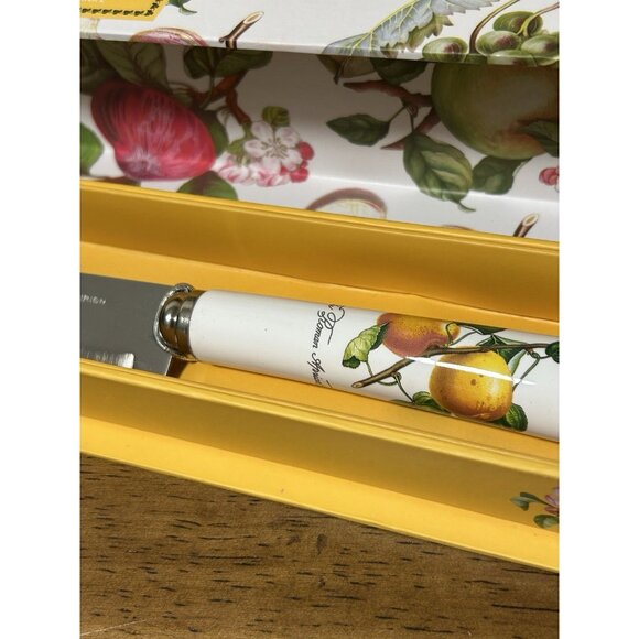New Portmeirion Botanic Garden Stainless Steel Bread Knife Porcelain Handle - Picture 2 of 7